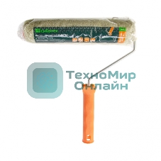 Валик Сибртех Фасадные работы, 250мм, ворс 18мм, D 36мм, D ручки 6 мм, полиакрил, полиэстер