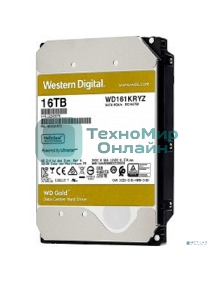 Жесткий диск Western Digital SATA 16Tb 7200RPM 6Gb/S 512MB GOLD WD161KRYZ