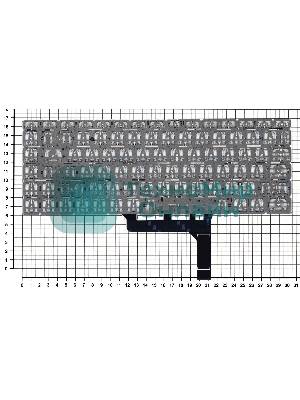 Клавиатура для ноутбука MSI GF63 GF63 8RC GF63 8RD, серебристая с подсветкой