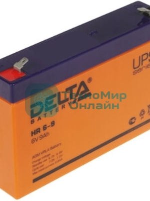Батарея для ИБП Delta HR 6-9 (634W) (6V, 9Ah)
