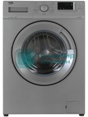 Стиральная машина Beko WSRE6512ZSS серебристый, загрузка фронтальная 6 кг, 1000 об/мин., класс: А