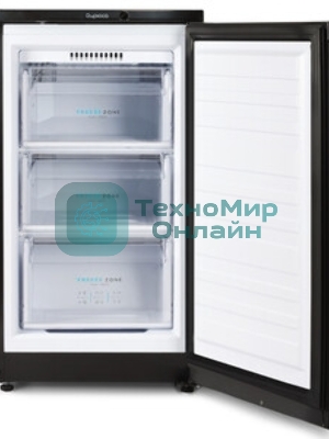 Морозильная камера Бирюса B412 черный, 80л, 3 ящика