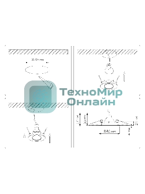 Встраиваемый точечный светильник Ambrella light TN102816 BK черный GU5.3 D80*28