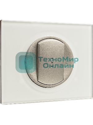 Лицевая панель для выключателя с индикацией титан