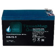 Батарея для ИБП Парус-электро HM-12-9 (AGM/12В/9,0А·ч/клемма F2)