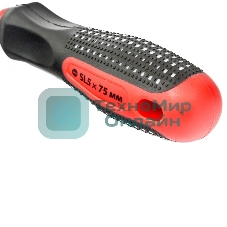 Отвертка Matrix Fusion, SL5,0 х 75 мм, CrV, 3-х компонентная рукоятка 