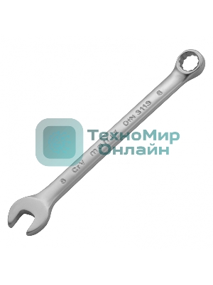 Ключ комбинированный Matrix, 8 мм, CrV, матовый хром