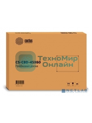 Демонстрационная доска Cactus CS-CBD-45X60 пробковая 45x60 см, алюминиевая рама