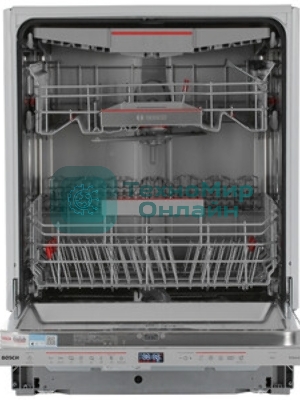 Встраиваемая посудомоечная машина Bosch SMV6ECX08E, серебристый, 59.8 см, 14 компл., 42 дБ, класс G