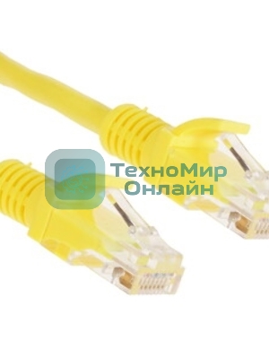 Патч-корд UTP Cablexpert PP12-30M/Y cat.5e, 30м, литой, многожильный, желтый