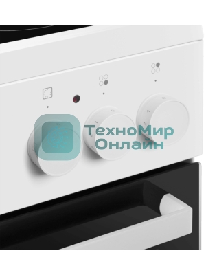 Плита электрическая Maunfeld MEC55CW07 белый, конфорок 4 шт, духовка 60 л, 50 см x 85 см x 60 см
