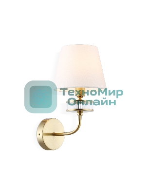 Настенный светильник Ambrella light LH71255 BS/WH латунь/белый E14 max 40W 210*160*310
