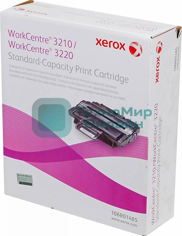 Картридж лазерный Xerox 106R01485 черный для Xerox WC 3210/3220 (2000 стр)(Channels)