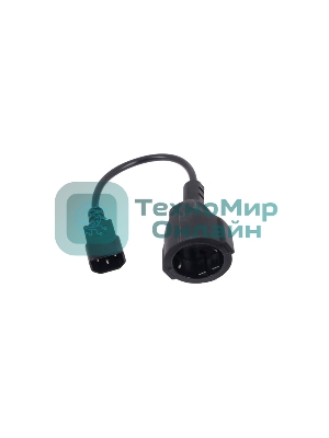 Кабель-переходник UPS->розетка VCOM (IE-320 C14 to Socket Type-F) 3Gx0,75мм VDE CE002