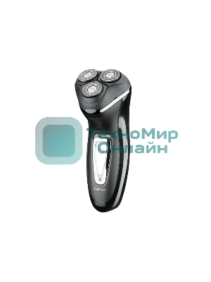 Электробритва Centek CT-2166 (хром/черный) ротор, АККУМУЛЯТОР + РАБОТА ОТ СЕТИ,триммер