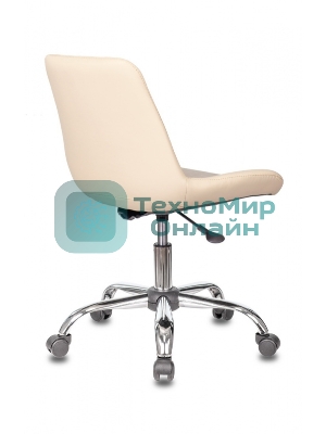 Кресло Бюрократ CH-350SL/IVORY светло-бежевый, экокожа, 120 кг, механизм качания