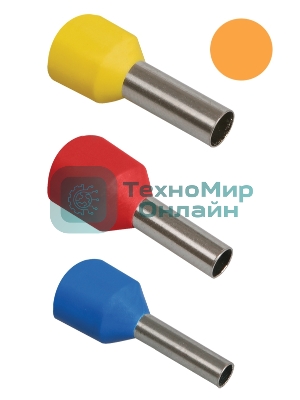Наконечник-гильза изол. Е0508 (уп. 100 шт) IEK UGN10-D05-02-08
