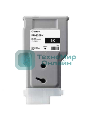 Картридж струйный Canon PFI-320 BK 2890C001 черный (300мл) для Canon Canon imagePROGRAF TM-200/205