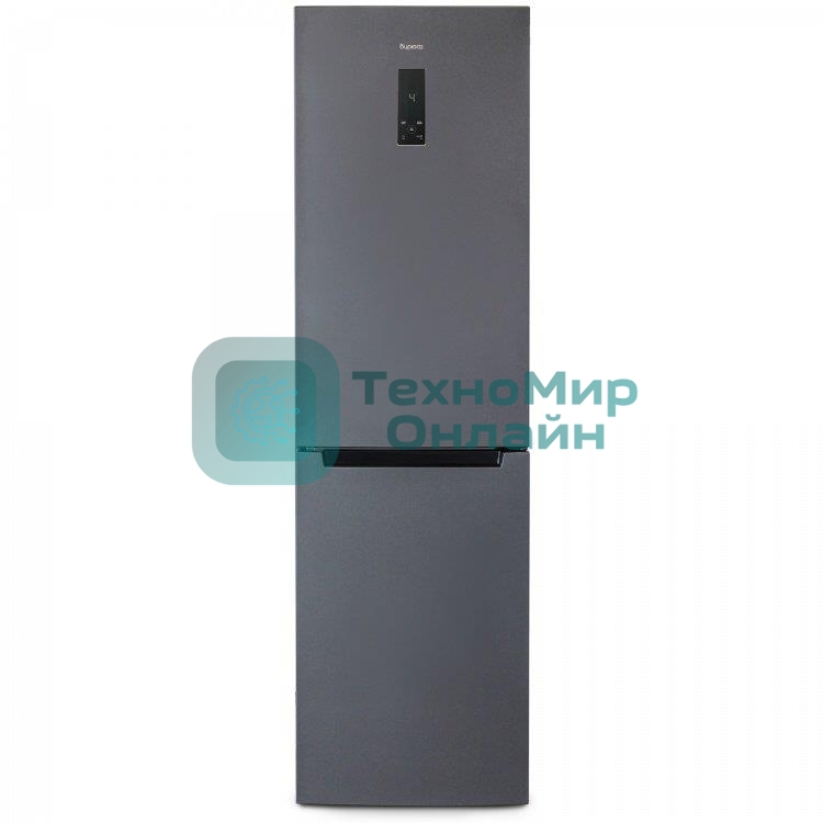 Холодильник Бирюса Б-W980NF графит двухкамерный 240/130л морозилка снизу, No Frost