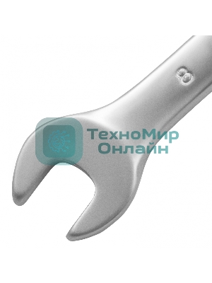 Ключ комбинированный Matrix, 8 мм, CrV, матовый хром