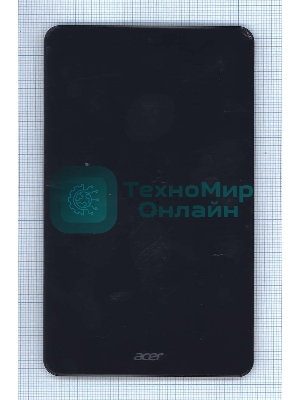 Модуль (матрица + тачскрин) для Acer Iconia Tab A1-860 черный с рамкой