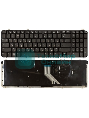 Клавиатура для ноутбука HP Pavilion DV6-1000 DV6-2000 матовая черная