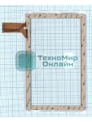 Сенсорное стекло (тачскрин) YTG-P10025-F1, белое
