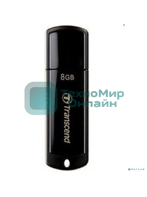 Флешка USB Transcend JetFlash 350 (TS8GJF350), 8Gb, USB 2.0, R/W 12/5, черный