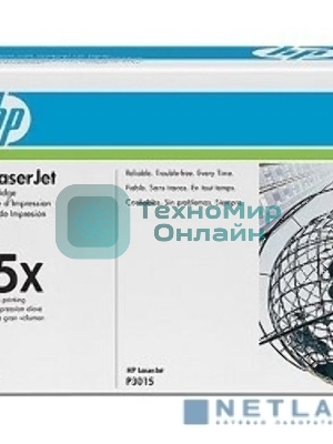 Картридж лазерный HP CE255X черный для LaserJet P3015/P3015d/P3015dn/P3015x 12500 стр.