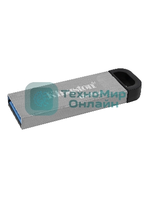 Флешка USB Kingston DataTraveler KYSON (DTKN/64GB), 64Gb, USB 3.2 Gen 1, R/W 200/60, серебристый/черный