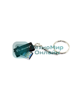 Флешка USB Dr. Memory 005, 64Гб, USB 3.0, R/W 25/15, черный/серебристый