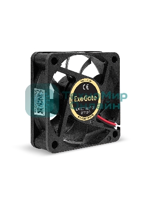 Вентилятор 24В DC ExeGate EX06015S2P-24 (60x60x15 мм, Sleeve bearing (подшипник скольжения), 2pin, 4800RPM, 34dBA)