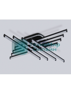Потолочный светодиодный светильник Ambrella light FL6262 BK черный 130W 3000K-6400K 810*810*130 (ПДУ ИК)