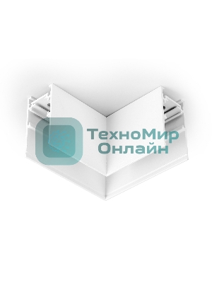 GL3369 WH белый коннектор угловой для накладного шинопровода 85*85*H53.7