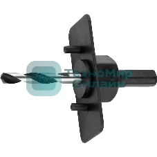 Переходник Зубр 29558_z01державка ЭКСПЕРТ с центрир.сверлом для коронок по дереву 32-127мм