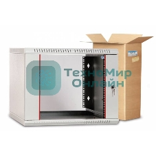 Шкаф телекоммуникационный настенный разборный 9U (600х650) дверь металл, ШРН-Э-9.650.1