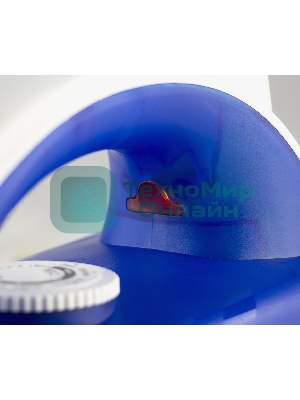 Утюг Galaxy Line GL 6121, синий, паровой, 1600 Вт, керамическое покрытие подошвы, указатель максимального уровня воды, индикатор нагрева, вертикальное отпаривание, паровой удар, функция увлажнения, защита от перегрева, резервуар для воды 470 мл, подача пара до 50 г/мин, паровой удар до 230 г/мин