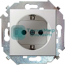 Механизм розетки 1-м СП Simon15 с заземл. белый Simon 1591432-030