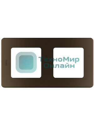 Рамка 2 поста бронза Inspiria