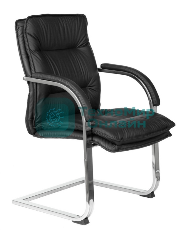 Кресло Бюрократ T-9927SL-LOW-V черный, кожа
