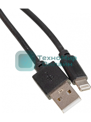 Кабель USB (m)-Lightning (m) 2м черный