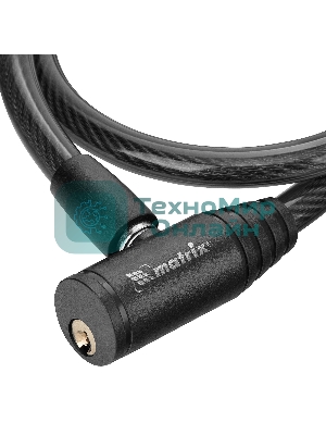 Замок тросовый универсальный Matrix, 10 х 650 мм