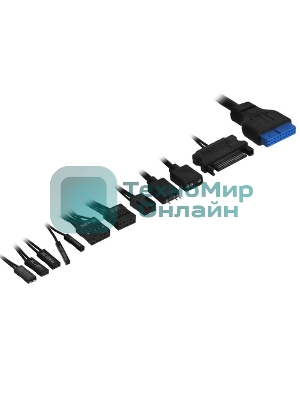 Компьютерный корпус Miditower ExeGate EX287030RUS UN-604-UN600 (ATX, БП UN600 с вент. 12см, 2*USB+2*USB 3.0, аудио, черный)