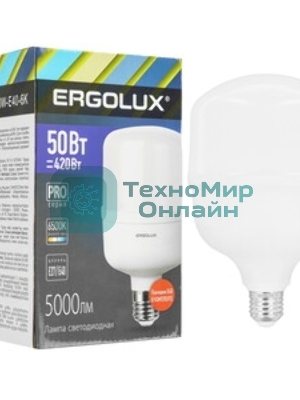 Лампа светодиодная Ergolux 14329 LED-HW-50W-E40-6K PRO 50Вт E27/E40 6500К 150-260В