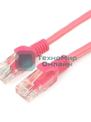 Патч-корд UTP Cablexpert cat.5e, 3м, литой, многожильный, розовый