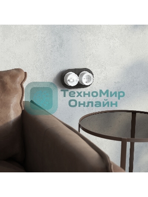 Выключатель на 4 положения двухклавишный (белый) Ретро W5620001