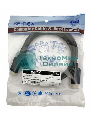 Кабель 1.2v ver2.0 DisplayPort (m) HDMI (m) 2м