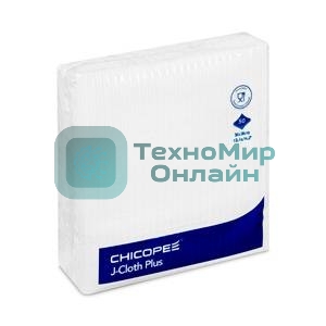 Салфетки универсальные чистящие многократные J-Cloth Plus Medium Wiper белые (Katun/Chicopee) пак/50шт