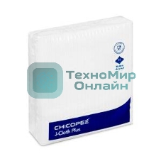 Салфетки универсальные чистящие многократные J-Cloth Plus Medium Wiper белые (Katun/Chicopee) пак/50шт