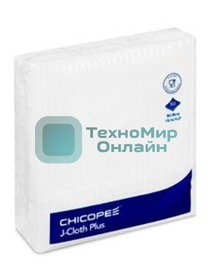 Салфетки универсальные чистящие многократные J-Cloth Plus Medium Wiper белые (Katun/Chicopee) пак/50шт